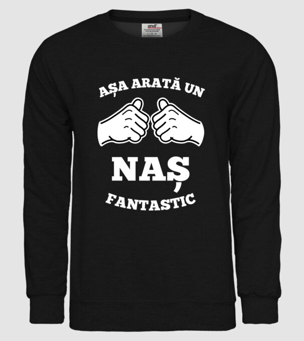 Așa arată un naș fantastic model negru pe tricou