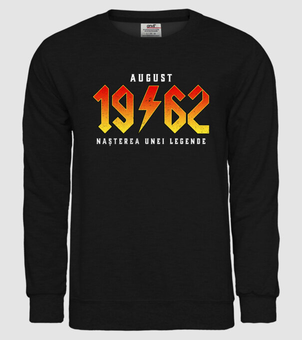 August 1962 nașterea unei legende model negru pe tricou
