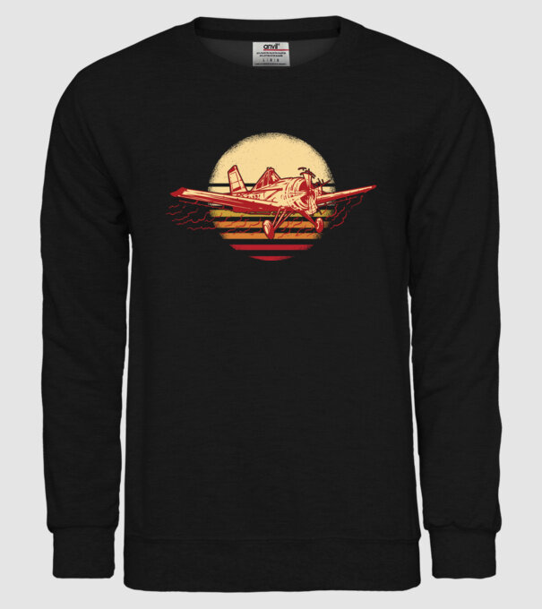 Avioane model negru pe tricou