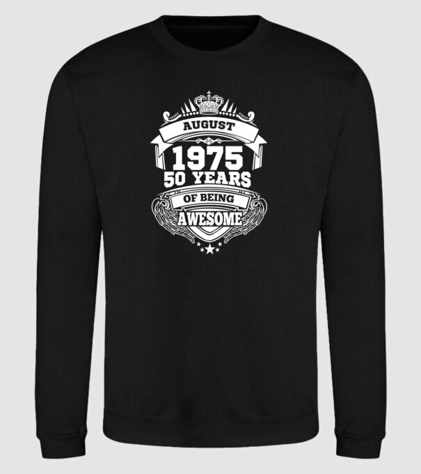 Awesome being of august 1975 model negru pe tricou