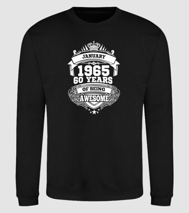 Awesome being of january 1965 model negru pe tricou