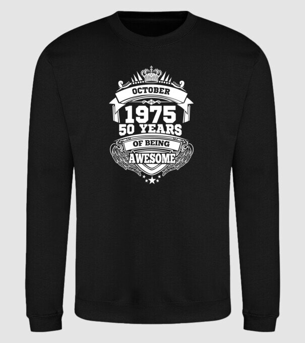 Awesome being of october 1975 model negru pe tricou
