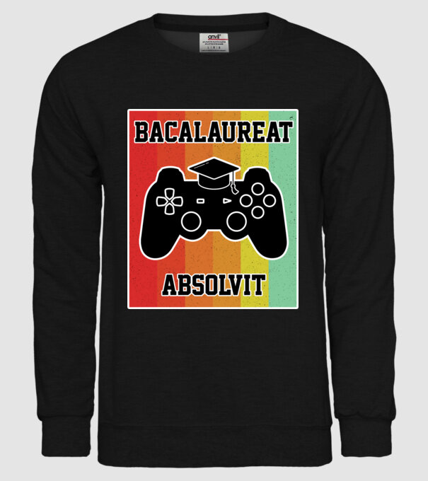 bacalaureat absolvit model negru pe tricou