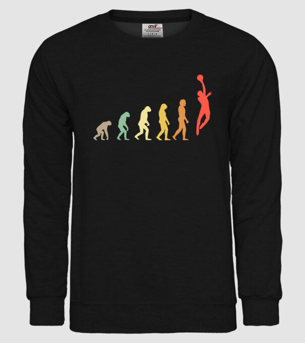 Basketball evolution model negru pe tricou