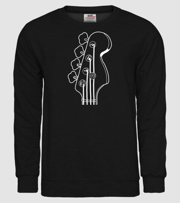 bass model negru pe tricou
