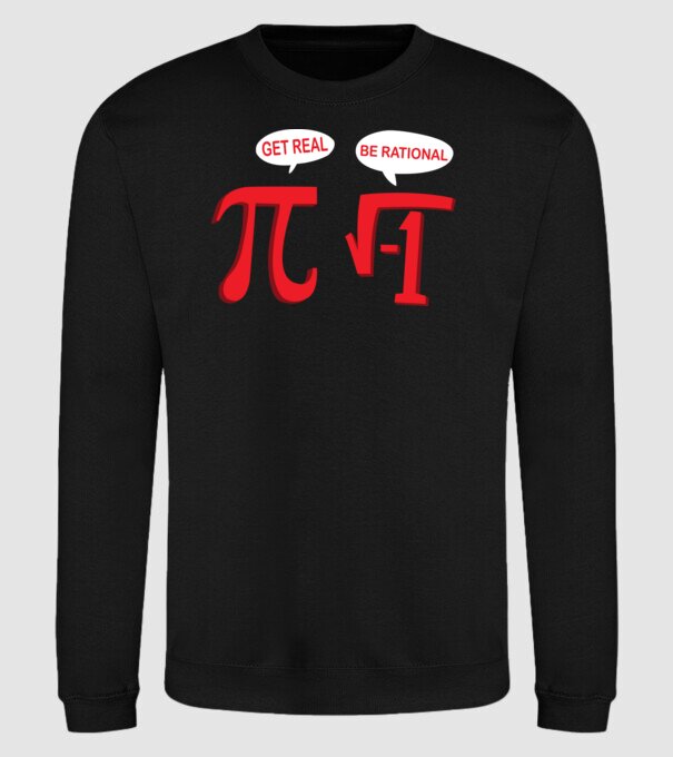 Be rational PI model negru pe tricou