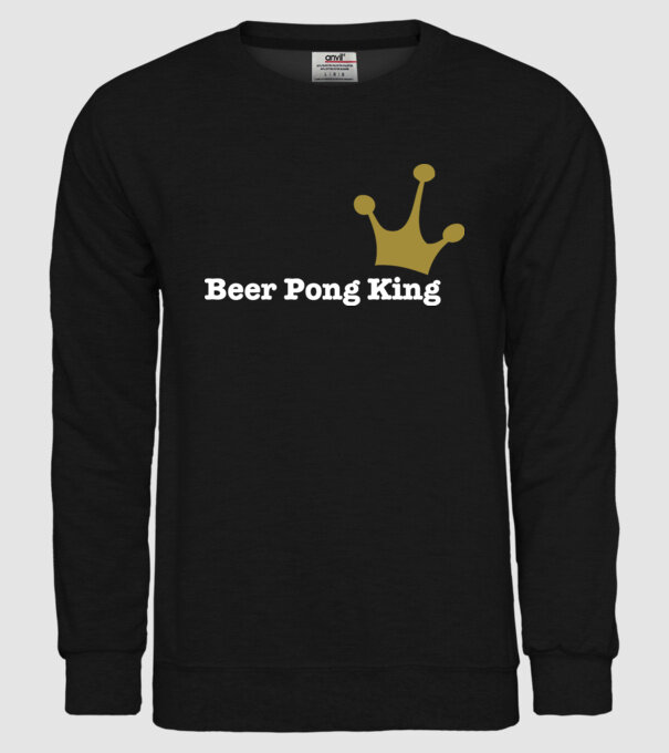 Beerpong model negru pe tricou