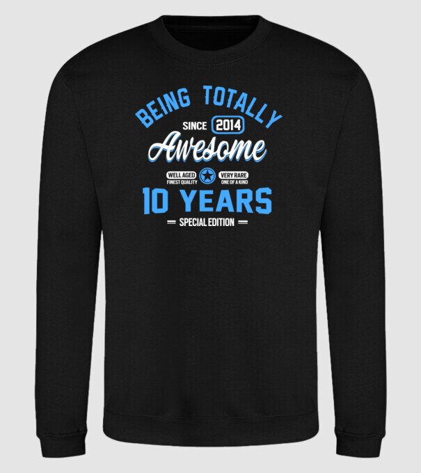 Being totally awesome 10 model negru pe tricou