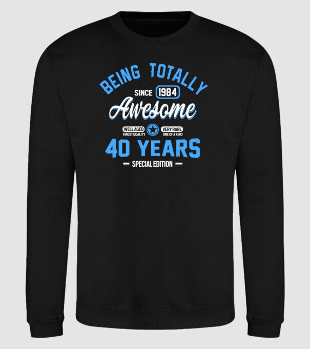 Being totally awesome 40 model negru pe tricou