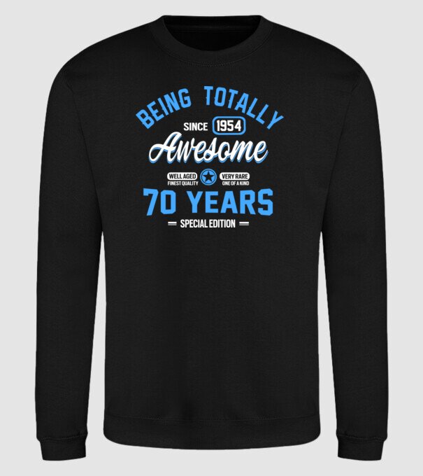 Being totally awesome 70 model negru pe tricou