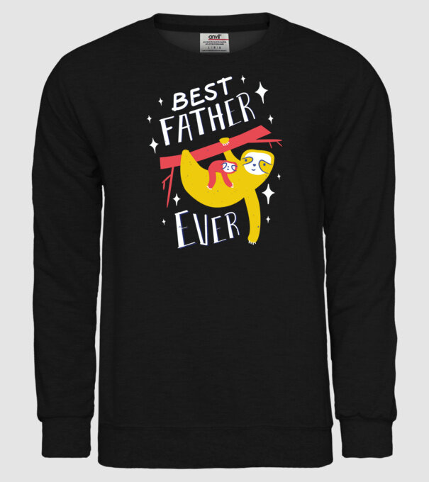 Best father model negru pe tricou