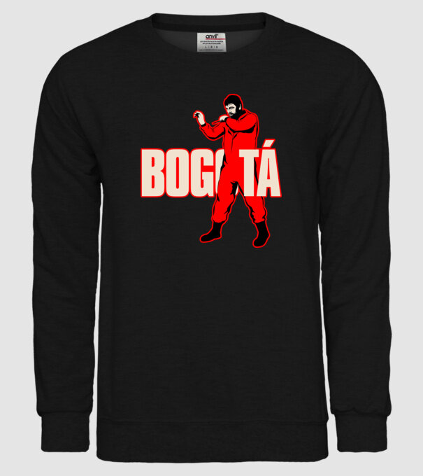 bogota la casa de papel model negru pe tricou