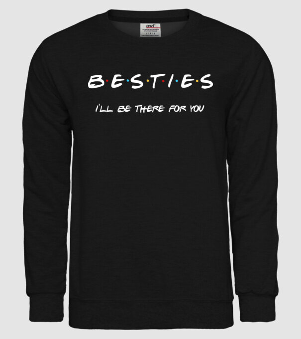 Bride Friends Besties model negru pe tricou