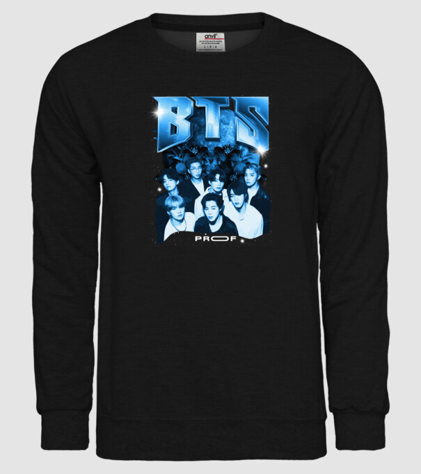 BTS model negru pe tricou