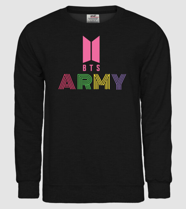 BTS ARMY model negru pe tricou