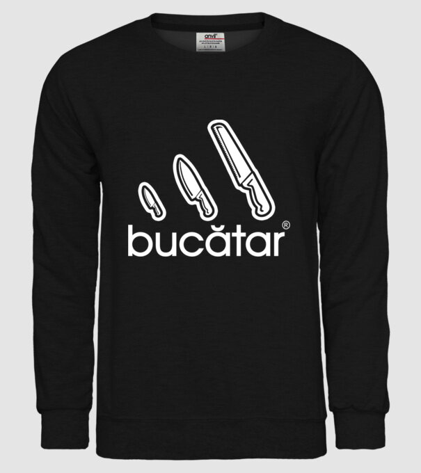 bucătar model negru pe tricou