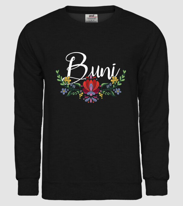 Buni model negru pe tricou