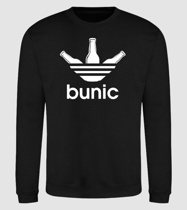 Bunicdidas model negru pe tricou