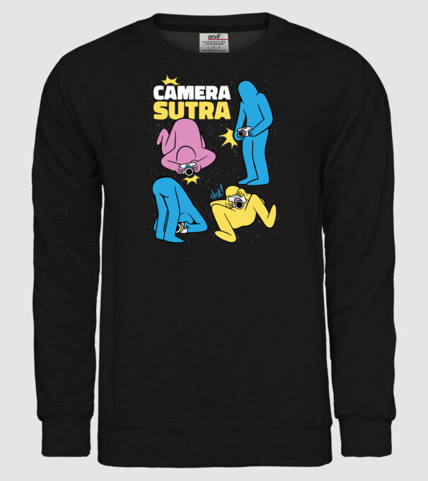 Camera sutra 2 model negru pe tricou
