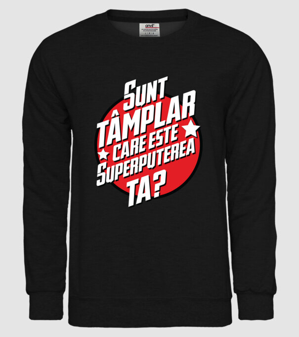 sunt tâmplar, care este superputerea ta? model negru pe tricou