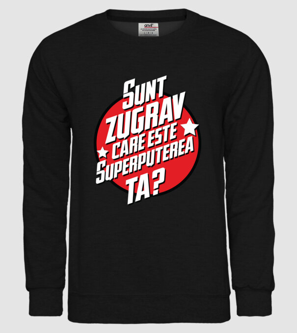 sunt zugrav, care este superputerea ta? model negru pe tricou