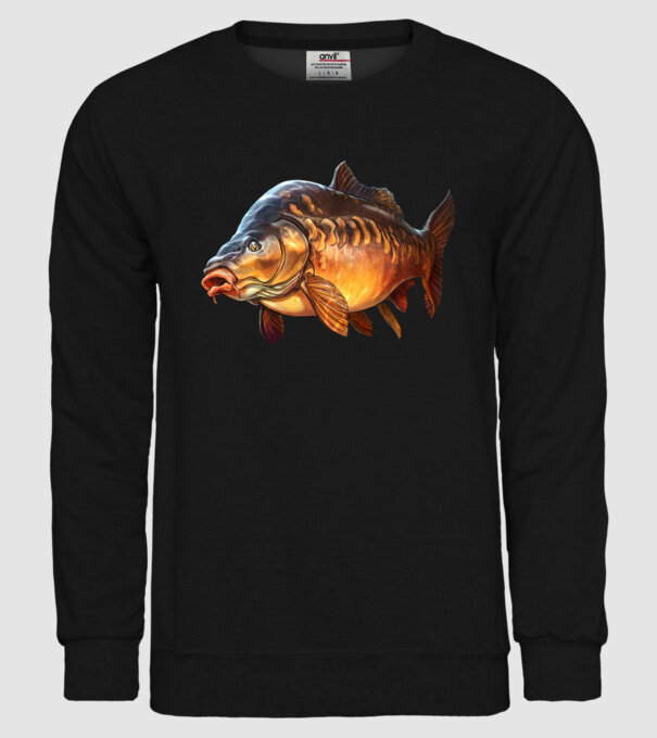 Carp model negru pe tricou