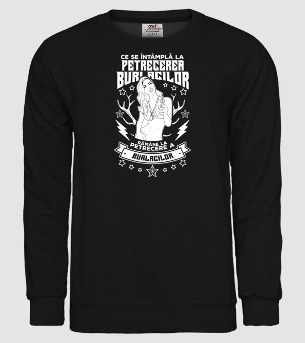 Ce se întâmplă la petrecerea burlacilor, rămâne la petrecere a burlacilor model negru pe tricou
