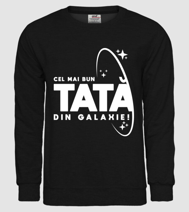 Cel mai bun tată din Galaxie! model negru pe tricou