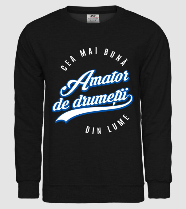 Cea mai bună amator de drumeții din lume model negru pe tricou