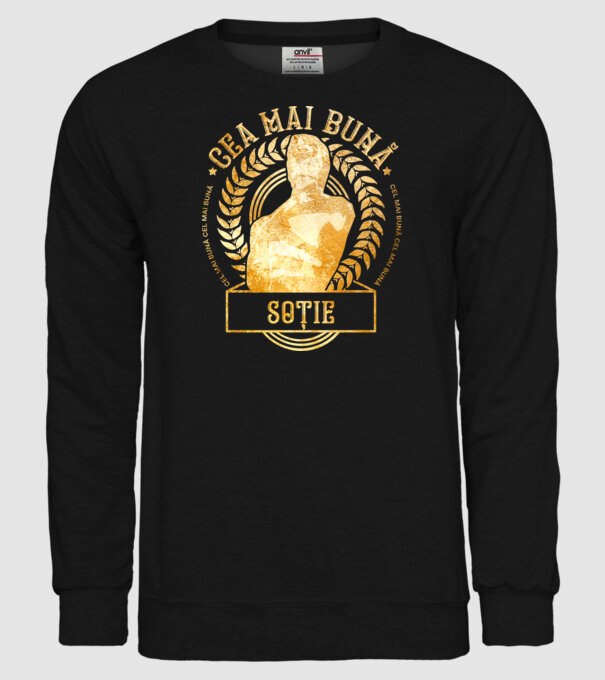 Cea mai bună soție model negru pe tricou