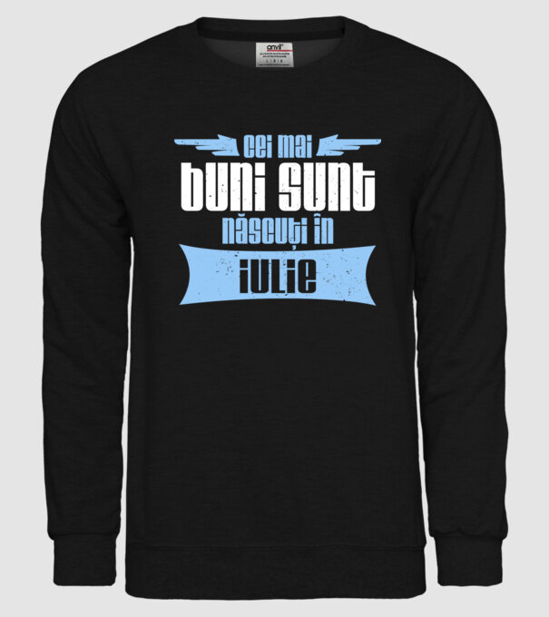 Cei mai buni sunt născuți în iulie model negru pe tricou