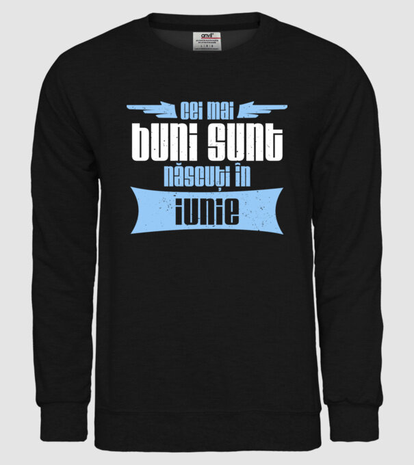 Cei mai buni sunt născuți în iunie model negru pe tricou