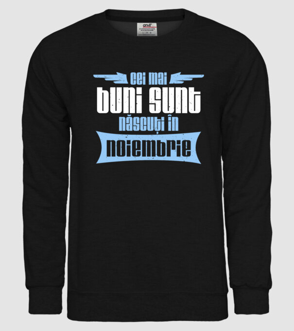 Cei mai buni sunt născuți în noiembrie model negru pe tricou