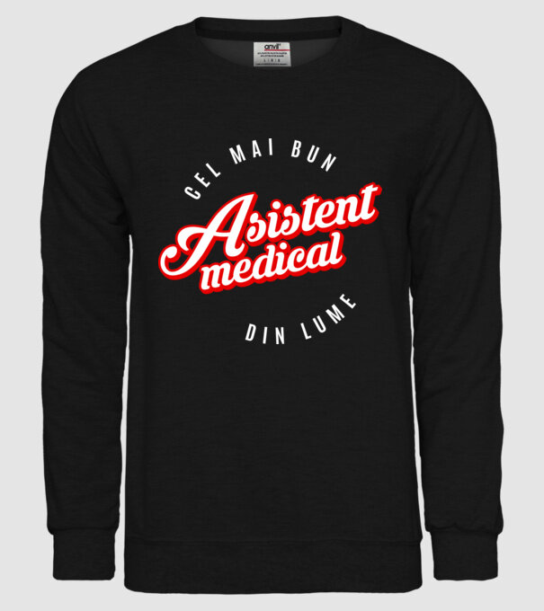 Cel mai bun ASISTENT MEDICAL din lume model negru pe tricou