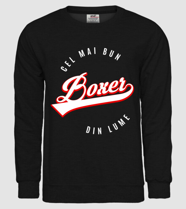 Cel mai bun boxer din lume model negru pe tricou