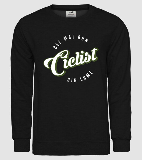 Cel mai bun Ciclist din lume model negru pe tricou