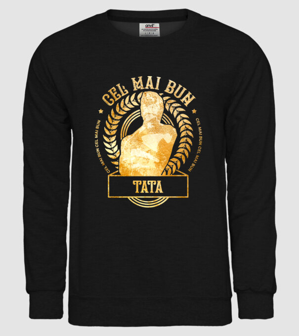 Cel mai bun tată model negru pe tricou