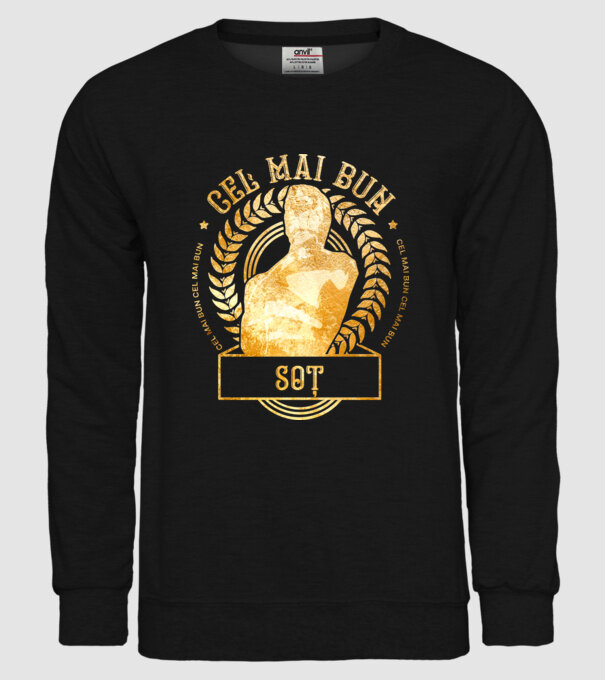 cel mai bun soț model negru pe tricou