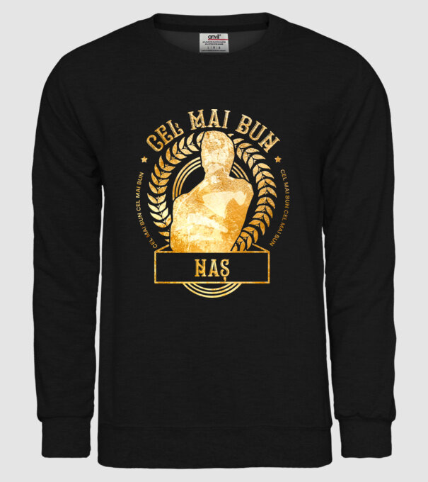 Cel mai bun naș model negru pe tricou