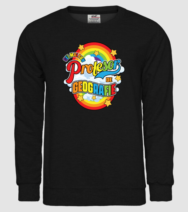Cel mai bun de geografie model negru pe tricou