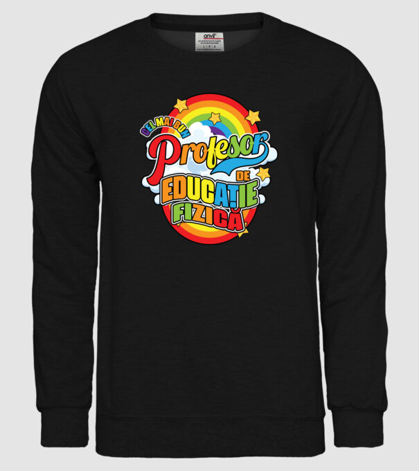 Cel mai bun educație fizică model negru pe tricou