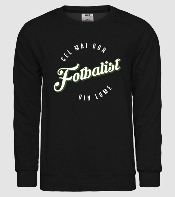 Cel mai bun Fotbalist din lume model negru pe tricou