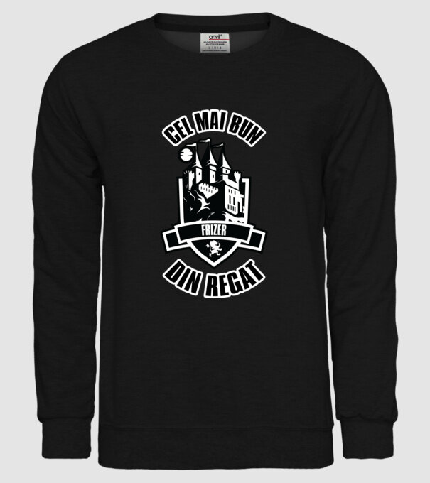 Cel mai bun frizer din regat model negru pe tricou