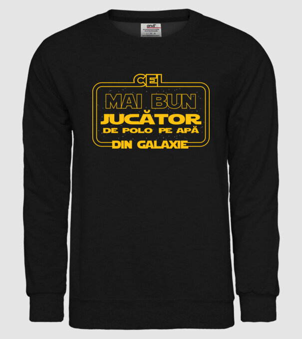 Cel mai bun jucător de polo pe apă din galaxie model negru pe tricou
