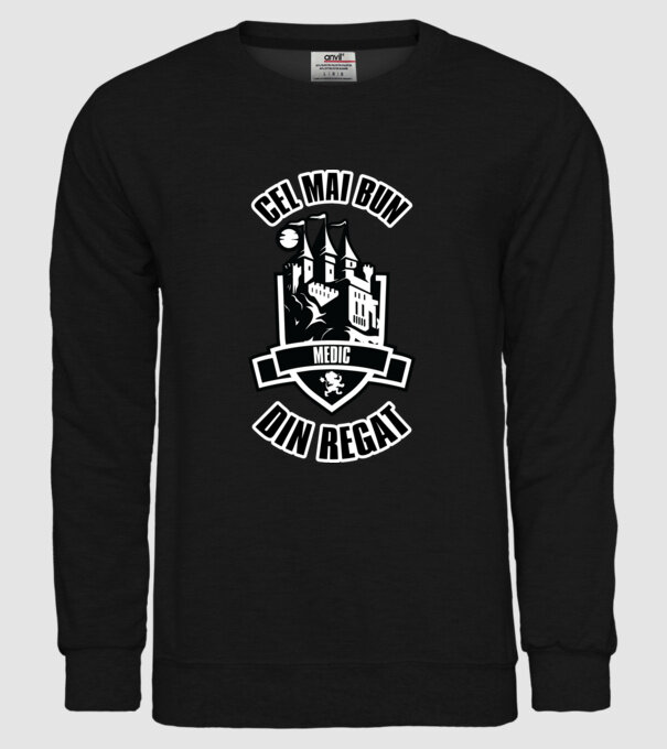 Cel mai bun medic din regat model negru pe tricou