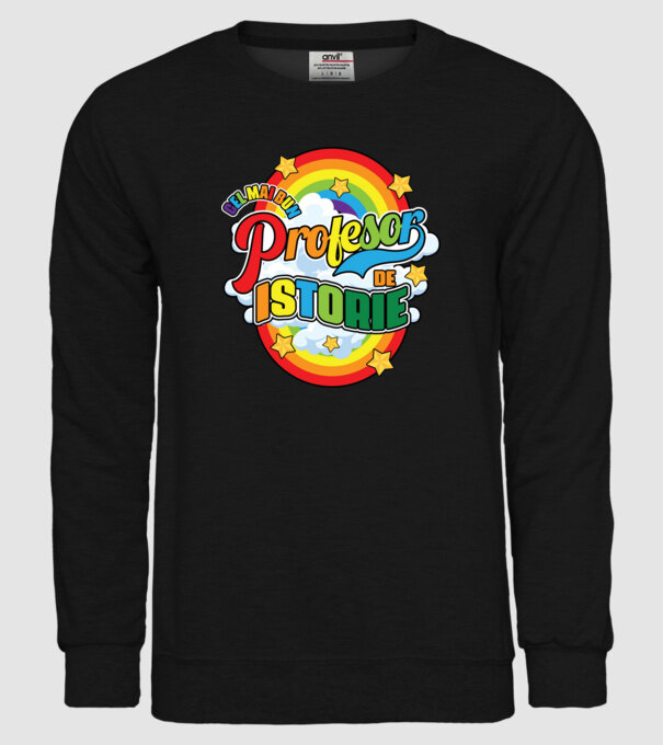 Cel mai bun profesor de istorie model negru pe tricou