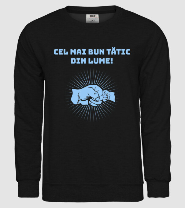 cel mai bun Tătic din lume model negru pe tricou