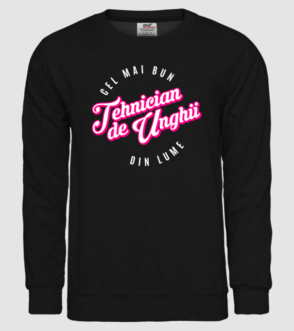 Cel mai bun tehnician de unghii din lume model negru pe tricou