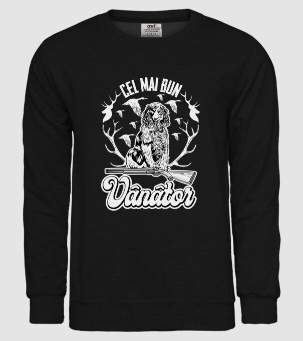 Cel mai bun vânător model negru pe tricou