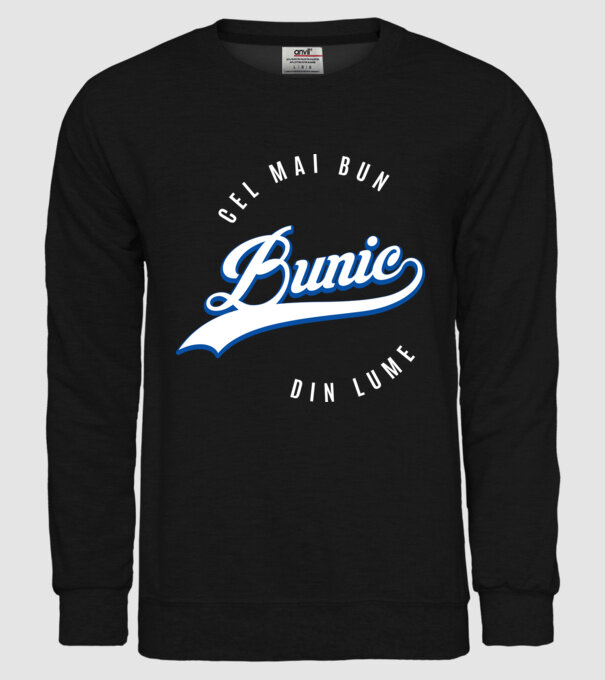cel mai bun bunic din lume model negru pe tricou